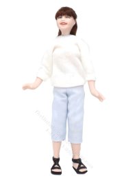 (image for) Miniature Porcelain Laura Doll by Cindy's Dolls