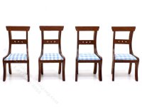 (image for) Vintage Miniature Walnut Dining Room Set for Dollhouses (5pc)