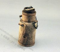 (image for) Dollhouse Scale Model Victorian Milk Can with Measuring Ladle