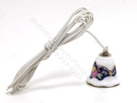 (image for) Miniature Light with white Porcelain Floral Shade