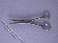 (image for) Miniature Large Hairdressing Scissors for Dollhouses