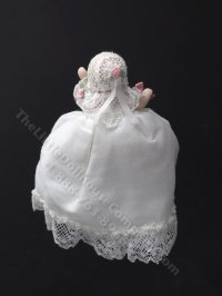 (image for) Vintage Miniature Porcelain Baby Doll in Christening Gown
