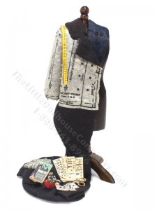 (image for) Miniature Pinned Jacket on Dress Form by Bette Jo Chudy