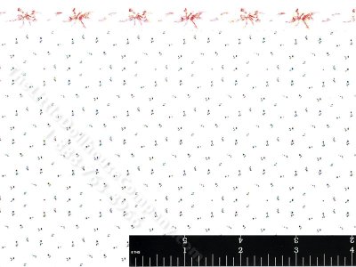 (image for) Dollhouse Scale Model Wallpaper Floral with Bows