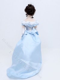 (image for) Lady in a Blue Silk Gown Doll by Carie Lourenco