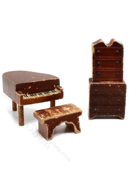 (image for) Vintage 1/2" Scale Three Piece Music Room Set