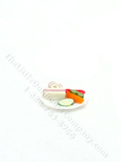 (image for) Handmade Miniature Tea Plate for Dollhouses