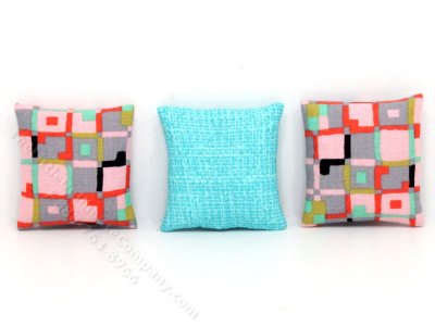 (image for) Miniature Midcentury Modern Pillow Three Piece Set