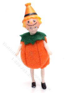 (image for) Vintage Miniature Child in Pumpkin Costume