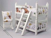 (image for) Dollhouse Miniature Bunk Bed Set