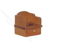 (image for) Miniature Walnut Potty Chair