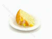 (image for) 1/2" Miniature Lemon Drizzle Cake Slice by Charlotte Willmott