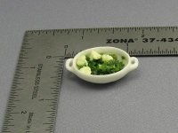 (image for) Dollhouse Scale Model Broccoli and Cauliflower Dish