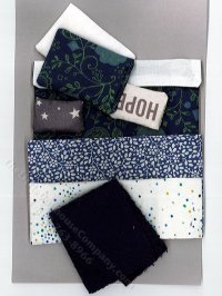 (image for) Miniature Blue Floral and Dot Bedding for Dollhouses