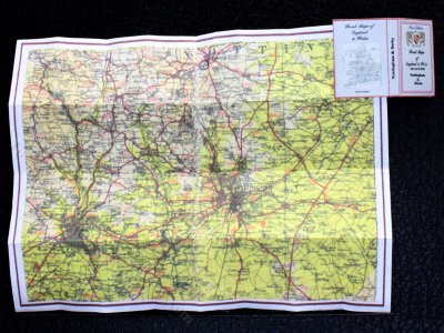 (image for) Miniature Map of Derby and Nottingham for Dollhouses