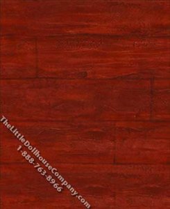 (image for) Cherry Wood Plank Pattern Miniature Wallpaper for Dollhouses