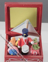 (image for) Miniature Toy Chest for Dollhouses
