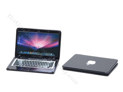 (image for) Miniature Laptop Computer for Dollhouses - Black