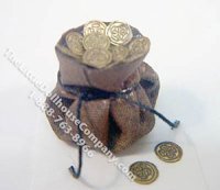 (image for) Dollhouse Scale Model Bag of Coins