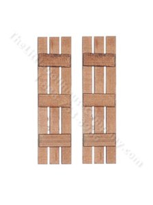 (image for) Miniature Slat Shutters for Dollhouses