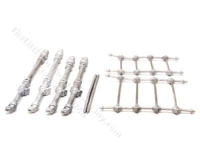 (image for) Miniature Wrought Iron Bed Frame Kit for Dollhouses - Twin