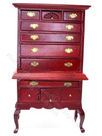 (image for) As-Is Miniature Queen Anne Hiboy for Dollhouses