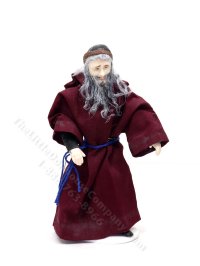 (image for) Miniature Handcrafted Vintage Medieval Elder with Leather Cap