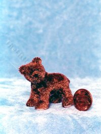 (image for) Miniature Brown Bear Cub Kit for Dollhouses