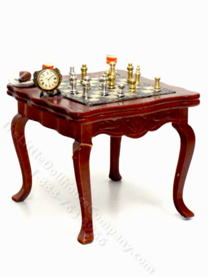 (image for) As Is Miniature Gentlmans Chess Table
