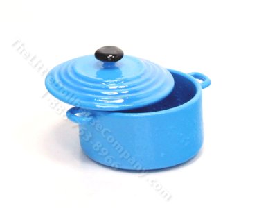 (image for) Miniature Blue Oval Dutch Oven