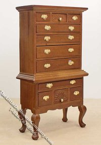 (image for) Miniature 5 Piece Canopy Bedroom Set for Dollhouses