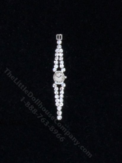 (image for) Clear Crystal Double Strap Ladies Watch by Sun Lemmens