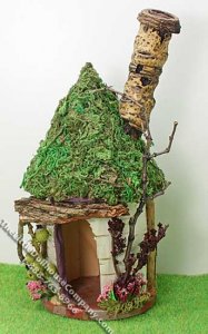(image for) Miniature Round Rustic Pixie Hut for Dollhouses