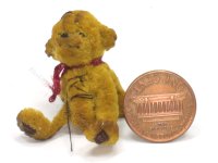 (image for) Miniature Stitched Antique Bear by Sue Wilkes - Shoebutton Bears