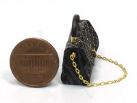 (image for) Miniature Chanel Black Quilted Leather Purse by Judith Blondell