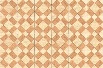 (image for) Wood Parquet Floor for Dollhouse Scale Models