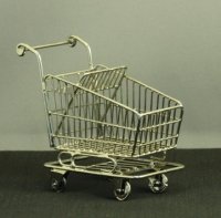 (image for) Dollhouse Miniature Shopping Cart