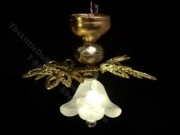 (image for) 1:48 Scale Miniature 3V Flower Fan Ceiling Light for Dollhouses
