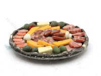 (image for) Miniature Silver Charcuterie Tray by Sylvia Clarke
