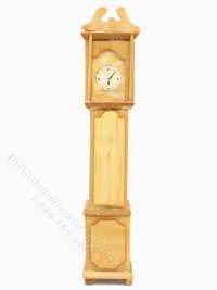 (image for) Vintage Unfinished Miniature Grandfather Clock for Dollhouses