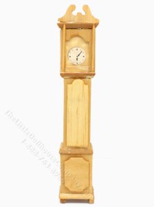 (image for) Vintage Unfinished Miniature Grandfather Clock for Dollhouses