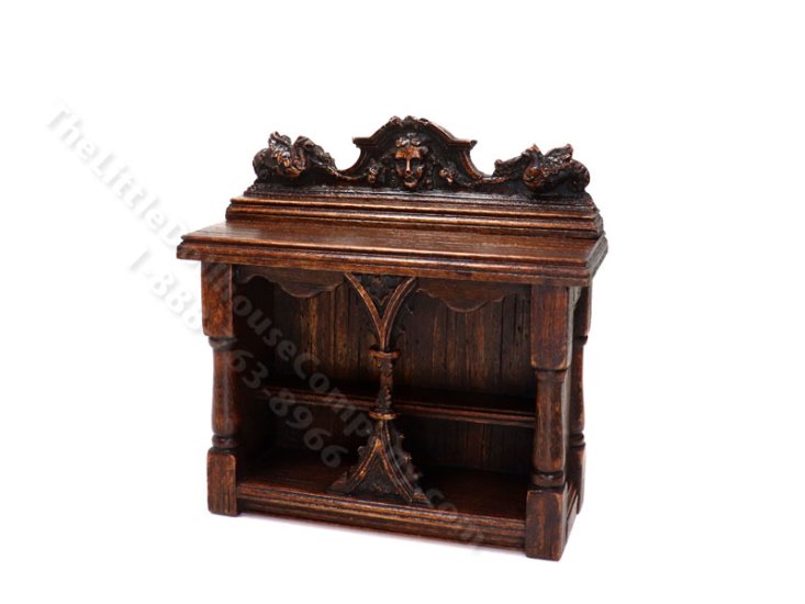 (image for) Miniature Signed Carved Cabinet by Michael Mortimer
