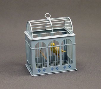 (image for) Dollhouse Scale Model Bird Cage