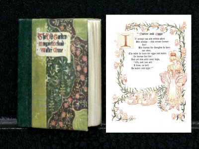 (image for) Miniature Book: 'The Old Garden and Other Verses'
