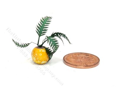 (image for) Handmade Miniature 1/4 Scale Fern in Yellow Vase