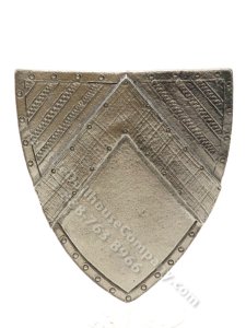 (image for) Miniature Metal Shield with Handles for Dollhouses