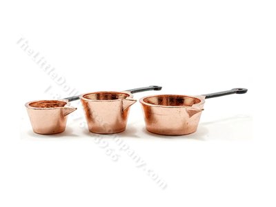 (image for) Miniature Copper Pots, Set of 3