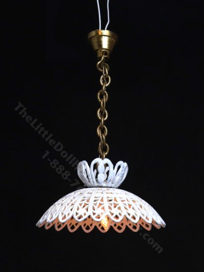 (image for) Miniature Lace Pendant Ceiling Light for Dollhouses