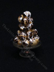 (image for) Miniature Cream Puff (Profiteroles) Tower for Dollhouses