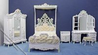 (image for) Miniature Limited Edition Le Cristina Bedroom Set for Dollhouses